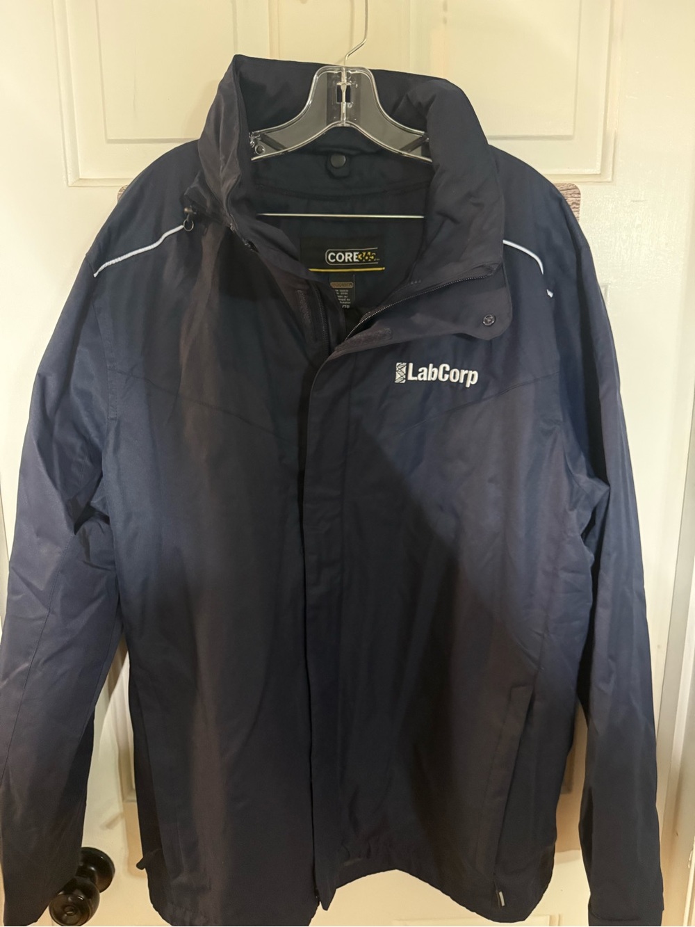LabCorp Men's Navy Performance Rain Jacket